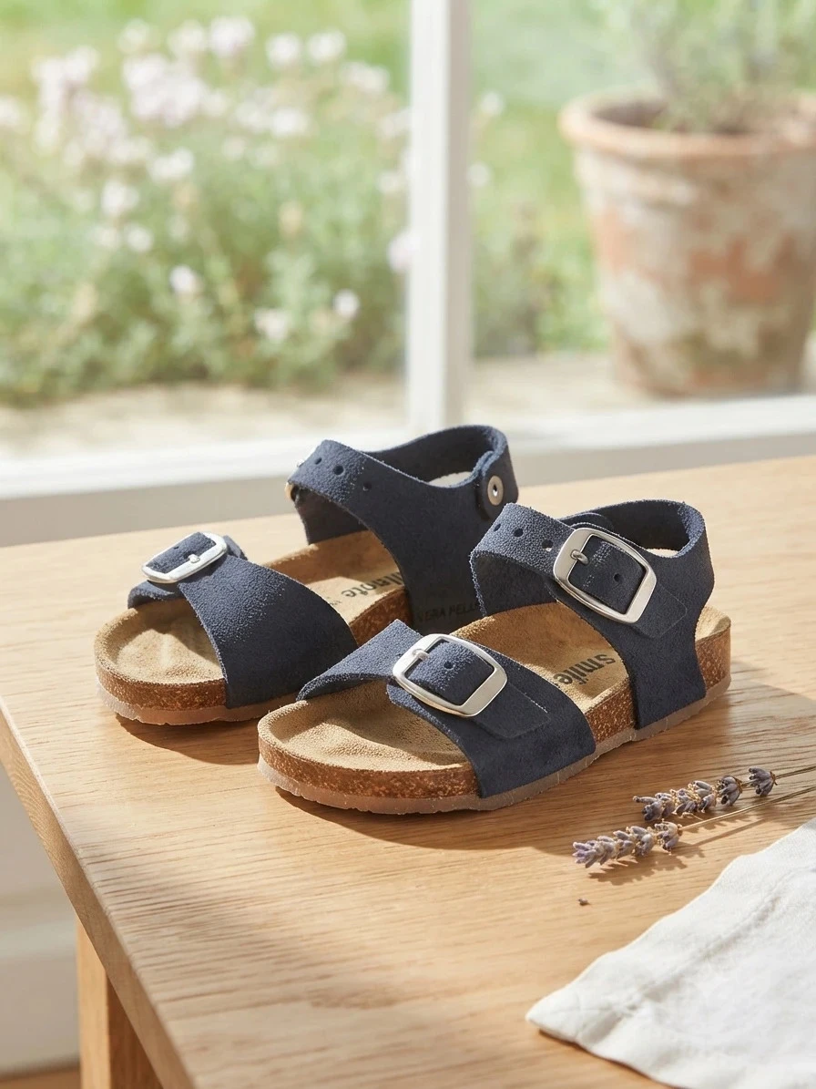 Sandalias infantiles Settenote de piel